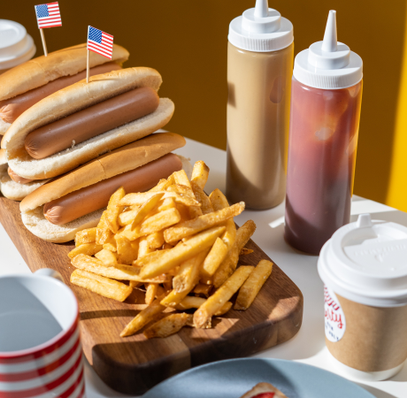 yum yum hotdogs.